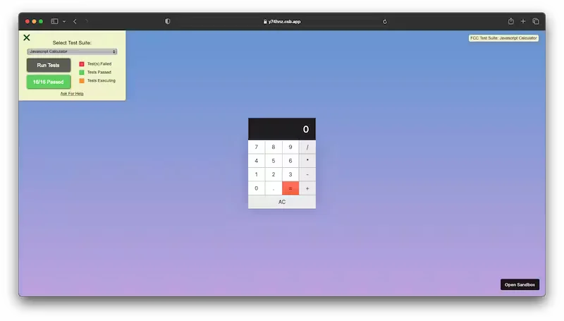 JavaScript Calculator